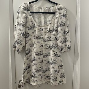 Reformation Maxine Dress in Britannia, Size 0